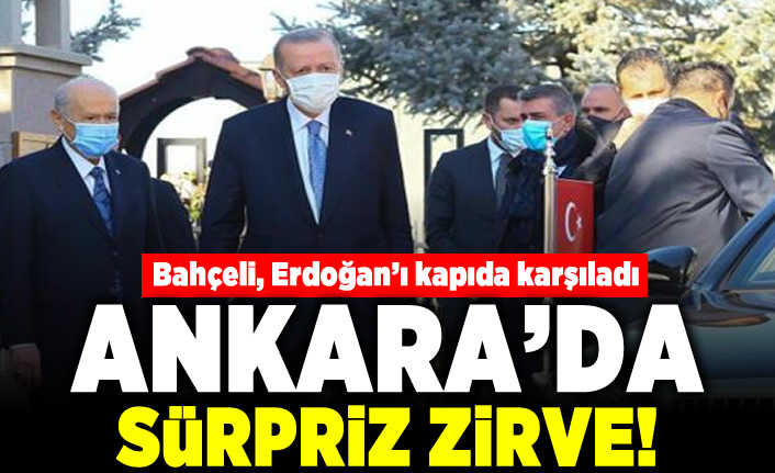 Bahçeli, Erdoğan'ı kapıda karşıladı! Ankara'da sürpriz zirve!
