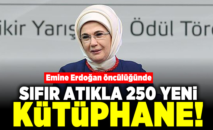 Emine Erdoğan öncülüğünde sıfır atıkla 250 yeni yeni kütüphane!