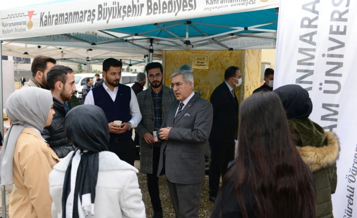Kahramanmaraş Büyükşehir Belediyesinden Üniversitemiz Öğrencilerine Sınav Haftasında Çorba İkramı
