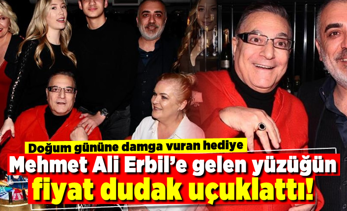 Doğum gününe damga vuran hediye! Mehmet Ali Erbil'e gelen yüzüğün fiyat dudak uçuklattı!