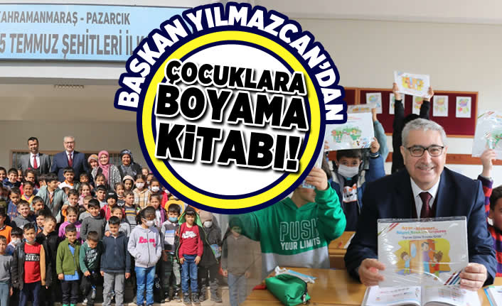 Başkan Yımazcan'dan çocuklara boyama kitabı!