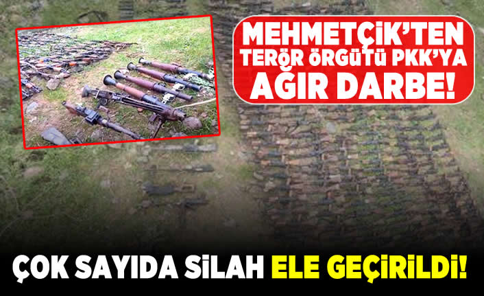 Mehmetçik'ten terör örgütü PKK'ya ağır darbe! Çok sayıda silah ele geçirildi!