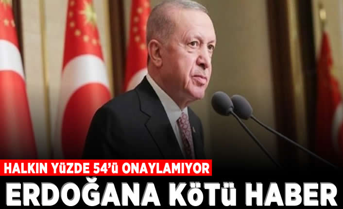 Son anketten Erdoğan'a kötü haber: Halkın yüzde 54'ü görev yapış tarzını onaylamıyor!
