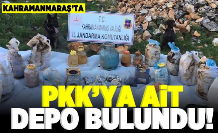 Kahramanmaraş'ta PKK'ya ait depo bulundu!