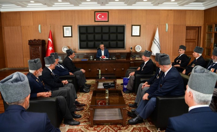 Kıbrıs Gazilerinden Başkan Güngör’e Teşekkür Ziyareti