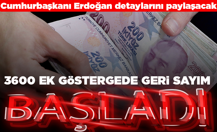 Cumhurbaşkanı Erdoğan detaylarını paylaşacak! 3600 Ek Göstergede geri sayım başladı!
