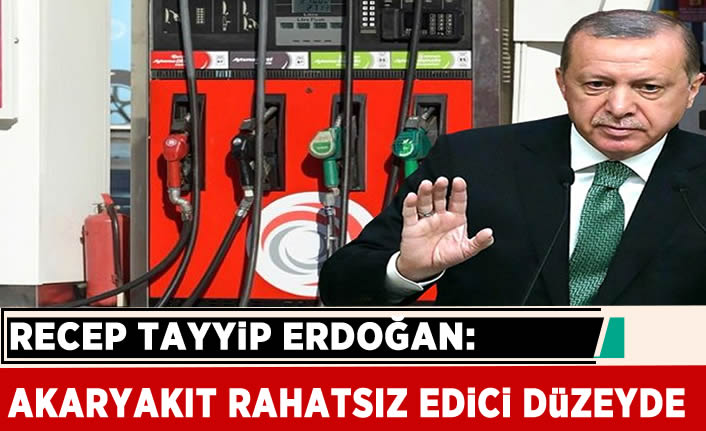 Erdoğan, 30 liraya dayanan akaryakıt fiyatlarıyla ilgili konuştu: Rahatsız edici düzeyde