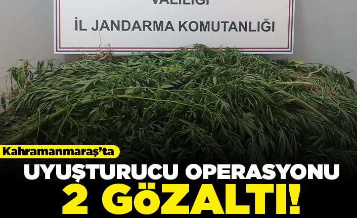 Kahramanmaraş'ta uyuşturucu operasyonu!2 gözaltı!