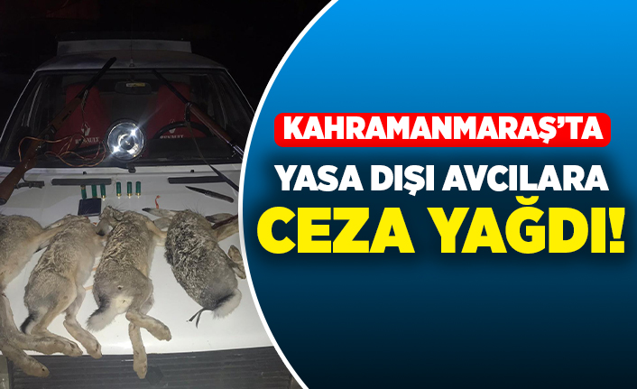Kahramanmaraş'ta yasa dışı avcılara ceza yağdı!