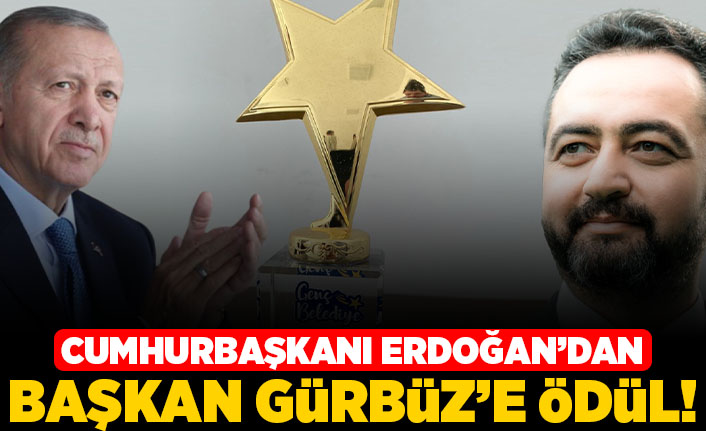 Cumhurbaşkanı Erdoğan'dan Başkan Gürbüz'e ödül!