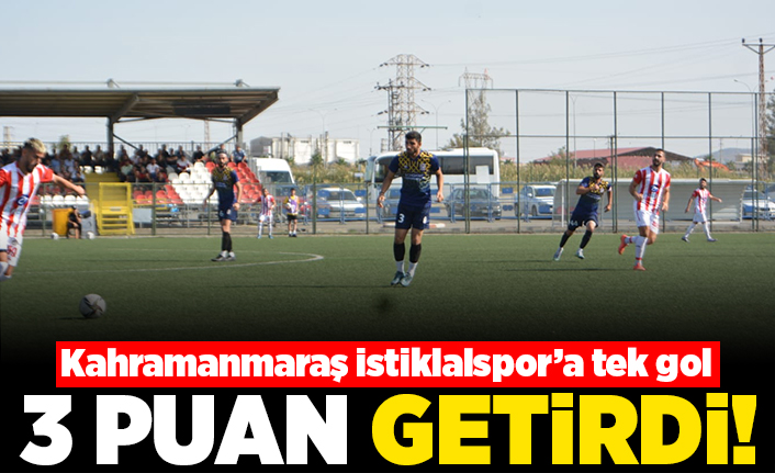 Kahramanmaraş İstiklalspor'a tek gol 3 puan getirdi!