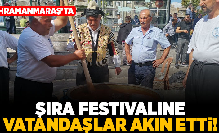 Kahramanmaraş'ta şıra festivaline vatandaşlar akın etti!