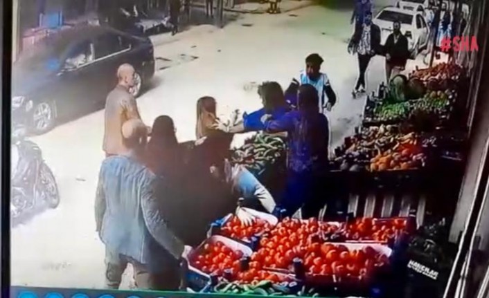 Kahramanmaraş'ta manavda alışveriş eden kadınlara saldırdı